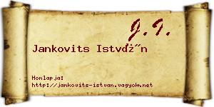 Jankovits István névjegykártya